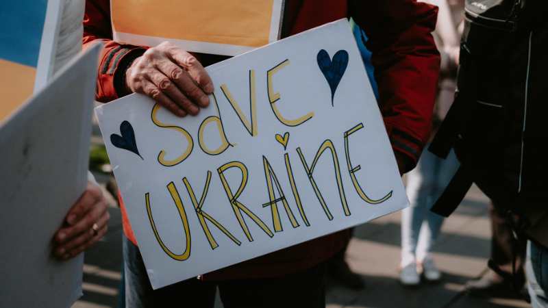 save ukraine sign