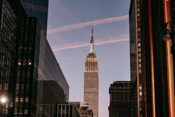 Empire State Building at night, New York City