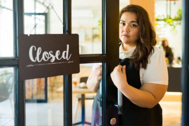 closed coffee shop