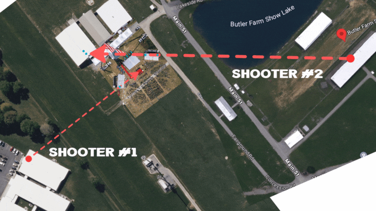 Trump's shooters mapped