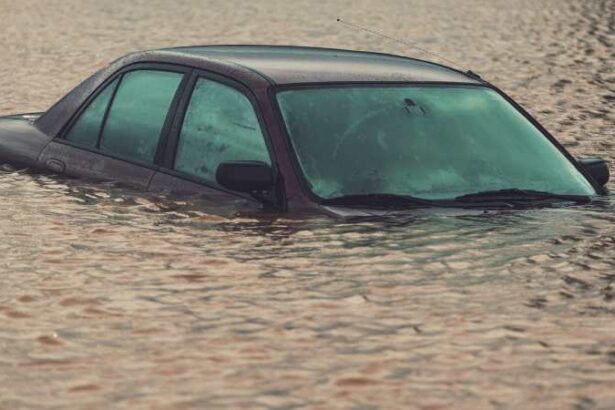 car in flood