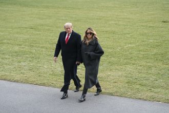 President Trump and the First Lady Return to the White House