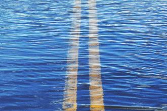 flooded road