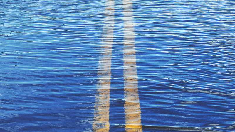 flooded road